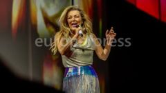 La cantante del grupo 'La Oreja de Van Gogh', Amaia Montero, durante un concierto en el Movistar Arena, a 28 de mayo de 2026