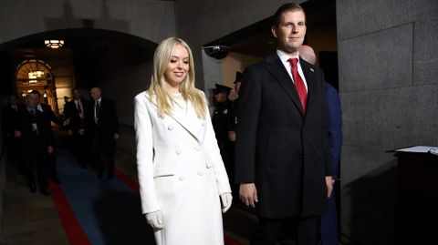 Tiffany y Eric Trump, hijos del presidente. 
