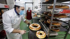 Los roscones de Reyes de la pasteler�a Mart�n