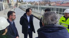 El alcalde, �ngel Mato, en la obra de la calle de la Iglesia