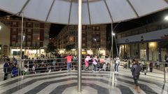 Foto de archivo de la Praza da Mariña, en el centro burelense