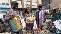 Participantes del Feir�n en rede celebrado el domingo en Carballo