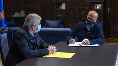 Jose Manuel Baltar firma el nombramiento de Miguel Caride como vicepresidente segundo de la Diputaci�n