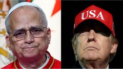 El papa Le�n XIV y Donald Trump.