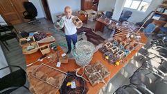 Modelos de las artes de pesca tradicionales de Galicia