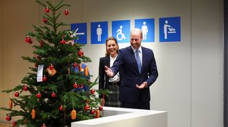 Los pr�ncipes de Gales, en Ikea