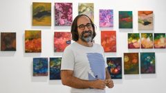 Eduardo Sampayo, na inauguraci�n da mostra