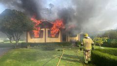 Incendio de una vivienda en Veiga.