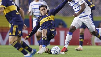 El extremo argentino Exequiel Zeballos, en un partido con Boca Juniors el pasado mes de mayo.