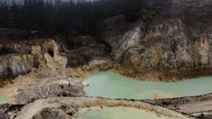 Estado de la antigua mina, en una imagen tomada el 9 de febrero