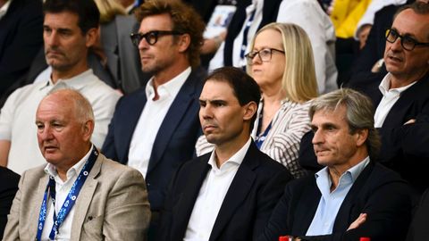 Rafa Nadal, entre el p�blico