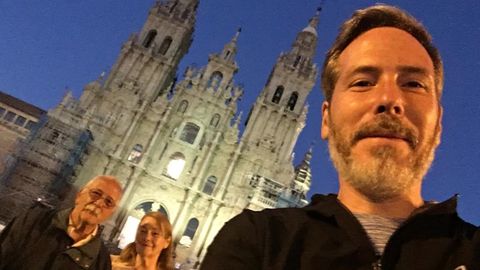 Carlos Bouzón y sus padres