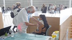 El s�bado 2 de octubre fue el �ltimo d�a de vacunaci�n contra el covid en el recinto ferial de Pontevedra
