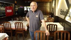 Jos Antonio Nez en el restaurante Fonte do Rei de Lugo