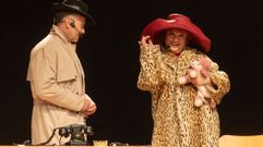 Pereira e Tet&eacute; Delgado, na representaci&oacute;n desta obra en Malpica 