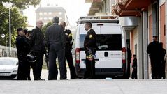 La polic�a entre en el edificio de A Moura.Han revisado que no quedase ning�n �okupa�.