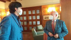C�sar Nombela (derecha) con el consejero Borja S�nchez