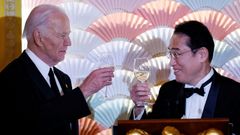 Joe Biden, el mi�rcoles junto al primer ministro japon�s, Fumio Kishida.