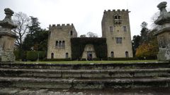 Imagen de archivo del pazo de Meir�s desde la escalinata de los jardines.