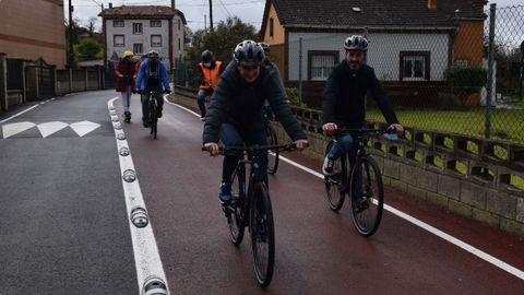Inauguraci�n de la senda para peatones y ciclistas entre Lugones y Parque Principado