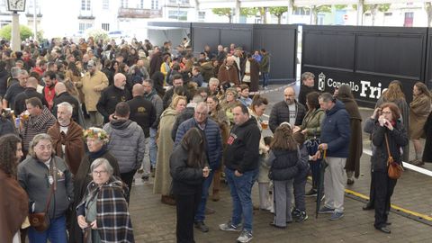 Ambiente en la maana del domingo en la localidad lucense