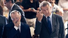 Juan Jes�s Vivas y Alberto N��ez Feijoo durante un acto en Madrid el pasado 7 de septiembre.