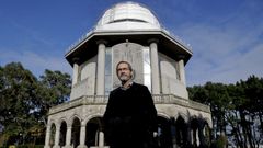 marcos.Marcos P�rez Maldonado, director dos museos cient�ficos coru�eses, diante do planetario da Coru�a, na c�pula da Casa das Ciencias