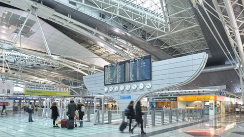 Una vista del aeropuerto internacional de Oporto.