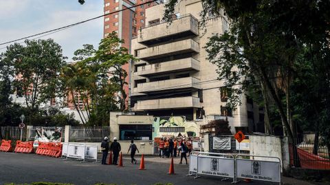 Unas 1.600 personas se concentraron para ser testigos de la demolici�n del fort�n de Escobar durante un acto encabezado por el presidente colombiano Iv�n Duque