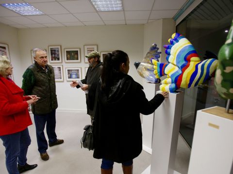 La exposici�n fue inaugurada ayer. 