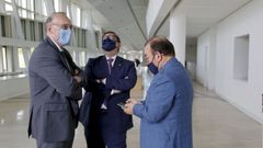 Los rectores de las tres universidades gallegas, esta tarde en el Gaias