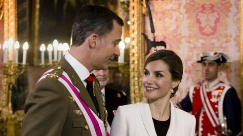 El rey y su mujer el d�a de Reyes
