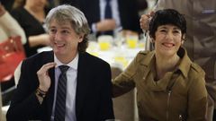 El l�der del PSOE en Castilla y Le�n y candidato del partido a las pr�ximas elecciones auton�micas y la ministra de Inclusi�n, Seguridad Social y Migraciones y portavoz del Gobierno, Elma Saiz.