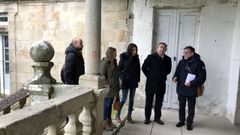 El delegado territorial de la Xunta, Jos� Manuel Balseiro, visit� en el 2018 la zona del monasterio destina a acoger la hospeder�a 