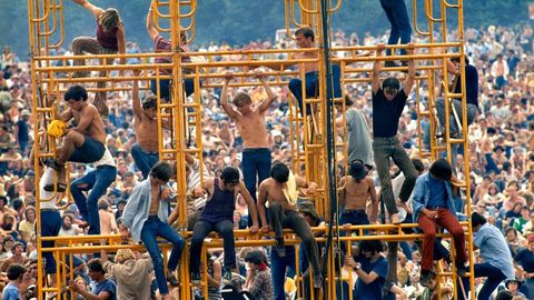 P�BLICO EN EL CONCIERTO DE WOODSTOCK 