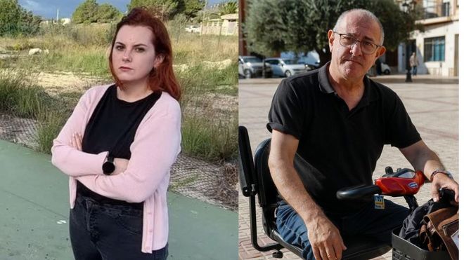 Saray Ruiz y Ernesto Mart�nez, familiares de las dos v�ctimas de la dana que siguen desaparecidas dos a�os despu�s.