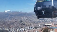 El telef�rico, impulsado por Evo Morales, fue proyectado por una empresa austr�aca.