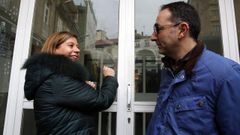 Mar�a Ant�n (en una imagen de archivo con el portavoz popular, Alejandro S�nchez-Brunete) ha coordinado el documento de las aportaciones del PP a la Axenda Urbana de Santiago