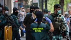 Agentes de la Guardia Civil detuvieron a un presunto yihadista en la Ciutat Vella de Barcelona el pasado mes de mayo