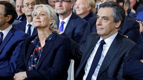 Fillon y su esposa, Penlope