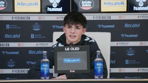 Anxo Rodr�guez, tras el Celta Fortuna-Tenerife.