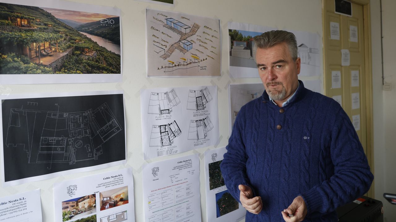 Un inversor austríaco proyecta tres negocios turísticos en O Ribeiro: de casa rural a cabañas con vistas