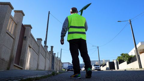 Una de las personas que ha desempeñado trabajos en beneficio de la comunidad en el GAEM de Ribeira.