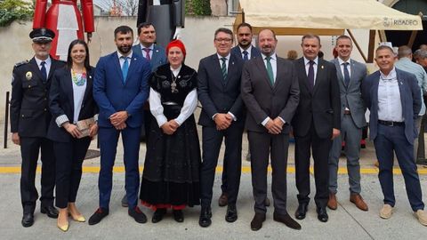 Visita de Xosé Merelles a Ribadeo
