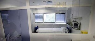Una de las dos habitaciones de la unidad de aislamiento del Hospital Meixoeiro. 