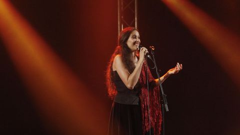 Rosa Cedr�n dio uno de los conciertos de las fiestas de agosto de Monforte del 2019