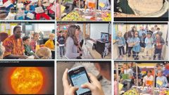 Imaxes dalg�ns dos v�deos do Five-Minute Film Festival: Developing Global Citizens, relacionados no cadro 5, que fomentan a formaci�n de estudantes-cidad�ns globais, comunicados entre si e preocupados polo seu planeta
