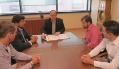 El alcalde se reuni� con la nueva directiva de Cofer