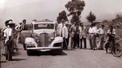 Volc�n san Juan en erupci�n en La Palma en 1949