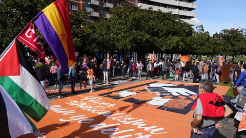 Manifestacin en solidaridad con la 6 de la Suiza, en Gijn